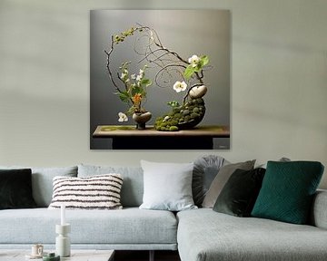 ikebana (japanse bloemsierkunst) van Gelissen Artworks