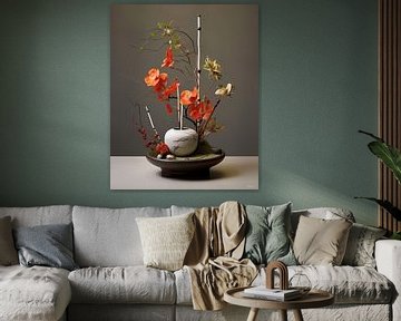 ikebana (japanse bloemsierkunst) von Gelissen Artworks