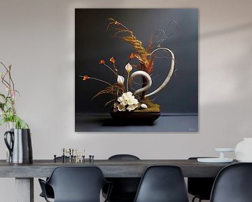 ikebana (japanse bloemsierkunst) von Gelissen Artworks