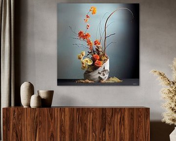ikebana (japanse bloemsierkunst) van Gelissen Artworks