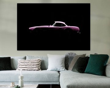 Roze vintage sportwagen van Andreas Berheide Photography