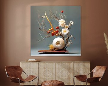 ikebana (japanse bloemsierkunst) von Gelissen Artworks