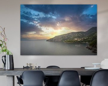 View over nature on the coastal road near Salerno by Fotos by Jan Wehnert