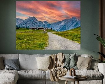 Blick auf das Karwendelgebirge in Österreich von Animaflora PicsStock