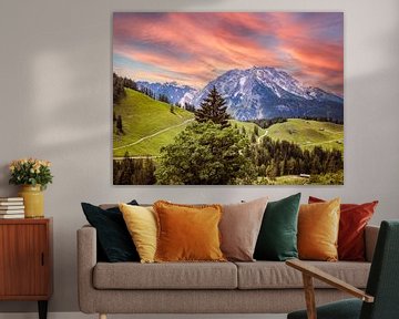 Blick auf den Watzmann in den Berchtesgadener Alpen von Animaflora PicsStock