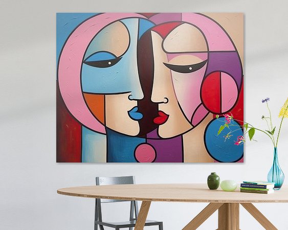 Example of the artwork in a room