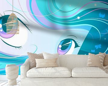 Turquoise Anime Ogen