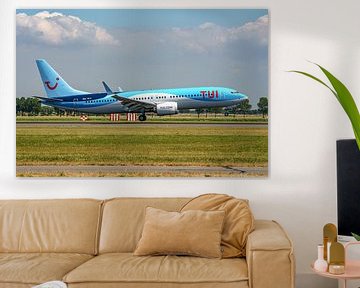 TUI Boeing 737 MAX 8 landt op Polderbaan. van Jaap van den Berg