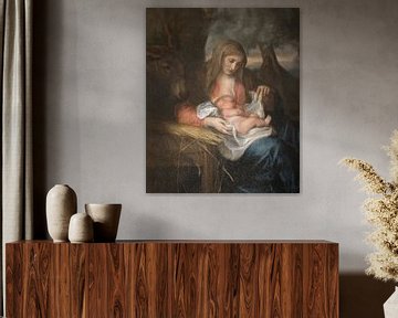 Madonna im Stroh, Antoon van Dyck