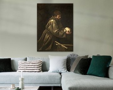 Franciscus in meditatie, Caravaggio