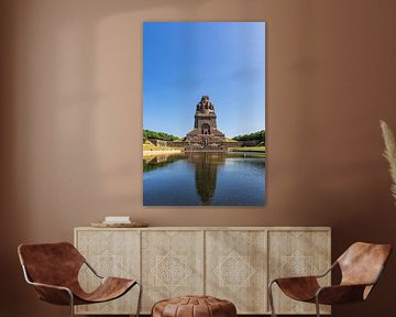 Blick auf das Völkerschlachtdenkmal in der Stadt Leipzig von Rico Ködder