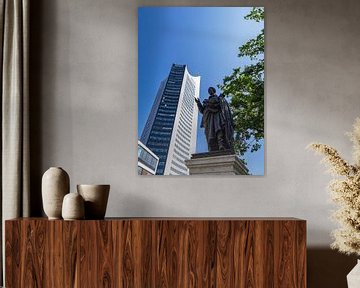 Albrecht Thaer Monument en Panoramatoren in de stad Leipzig van Rico Ködder