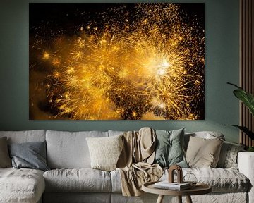Fireworks, turn of the year by Gert Hilbink
