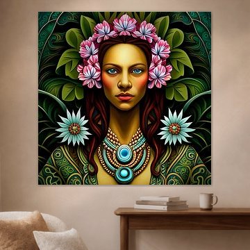 Maori Woman, New Zealand Art