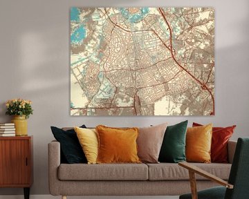 Karte von Bussum im Stil von Blue & Cream von Map Art Studio