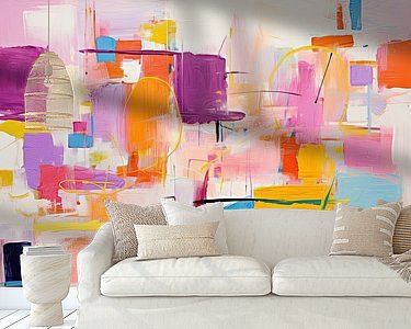Example of the artwork in a room