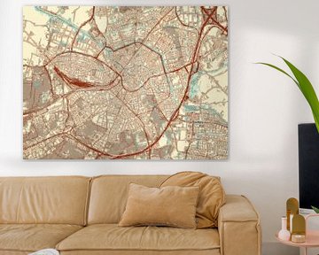 Karte von Amersfoort im Stil von Blue & Cream von Map Art Studio