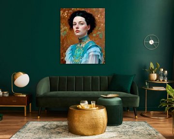 Klassieke schoonheid, een digitale portret van Mariëlle Knops, Digital Art