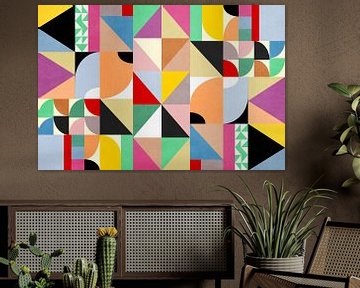 Colorful Abstract Geometric 1 sur Georgia Chagas