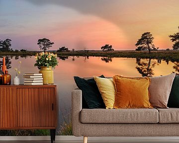 Panorama Sunset Dwingelderveld by Henk Meijer Photography