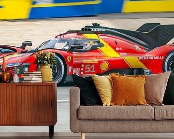 Ferrari 499P Hypercar Le Mans Prototyp Rennwagen von Sjoerd van der Wal Fotografie
