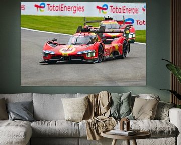 Ferrari 499P Hypercar Le Mans prototype de voiture de course sur Sjoerd van der Wal Photographie