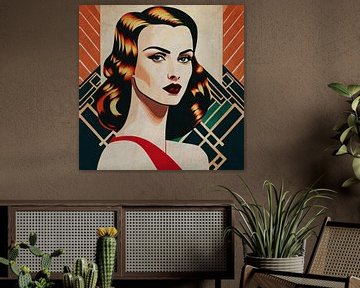 Portret van Micha een echt Art Deco meisje