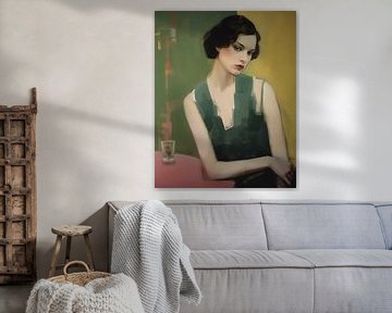 Portret in pastelkleuren van Carla Van Iersel