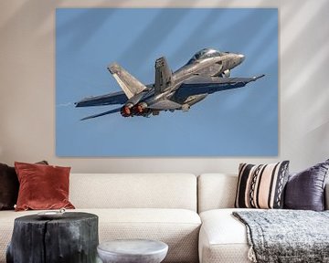 Start U.S. Navy Boeing F/A 18F Super Hornet. von Jaap van den Berg