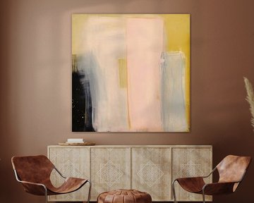 Modern abstract in pastelkleuren van Studio Allee