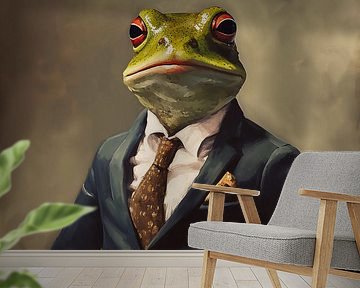 Frederick, gentleman, frog in suit by Color Square