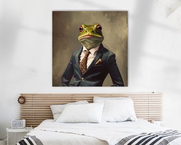 Frederick, Gentleman, Frosch im Anzug von Color Square