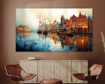 Peinture à Amsterdam sur Preet Lambon