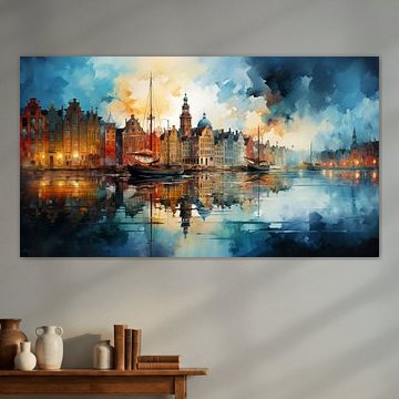 Peinture à Amsterdam sur Preet Lambon
