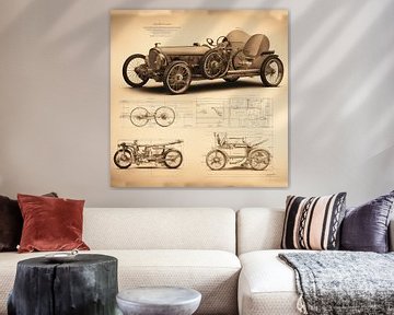 Classic Wheels Blueprint Kollektion von Biljana Zdravkovic