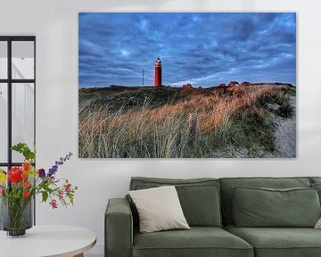 Vuurtoren van Texel bij zonsondergang van Stefan Wiebing Photography