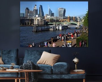 London's Southbank on a Summers Evening by aidan moran