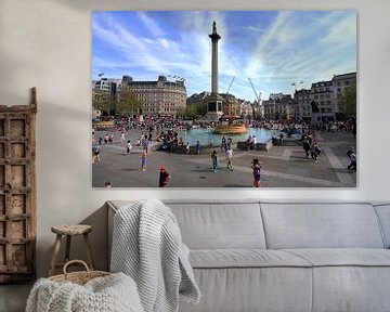 Trafalgar Square, Londen, Engeland van aidan moran