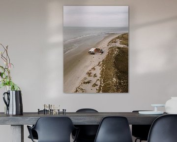 Ameland's beach from above. by Roanna Fotografie