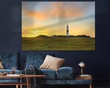 Sylt Lighthouse Langer Christian in Kampen by Michael Valjak