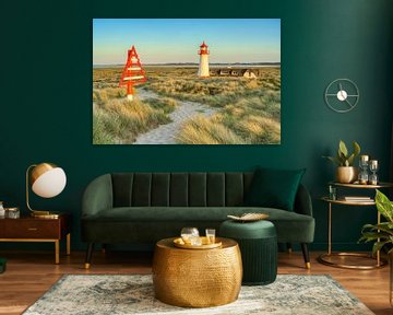 Sylt Lighthouse List-West in the evening light by Michael Valjak