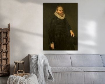 Portret van Dirck Hasselaer, Cornelis van der Voort