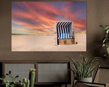 Beach chair on the sandy beach on Sylt by Animaflora PicsStock