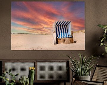 Fauteuil de plage sur une plage de sable à Sylt sur Animaflora PicsStock