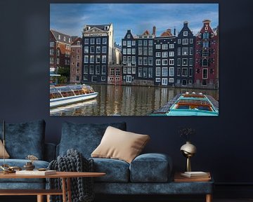 Amsterdamer Grachtenviertel im Sommer von Sjoerd van der Wal Fotografie