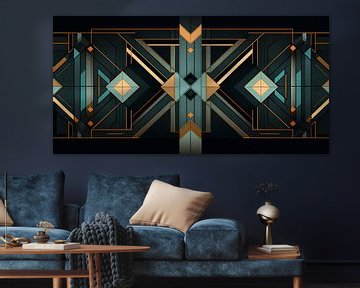 Geometric Pattern in Art Deco Style by Whale & Sons
