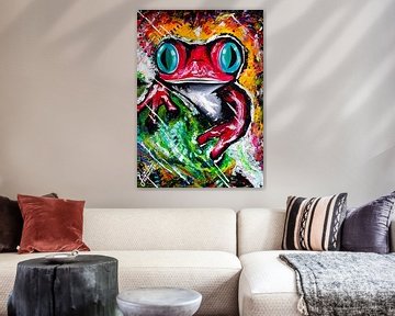 Frosch Gemälde von J.colordrawingz_