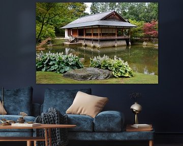 Japanse tuin in Hasselt te België.