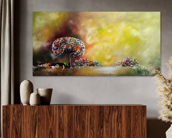 Example of the artwork in a room