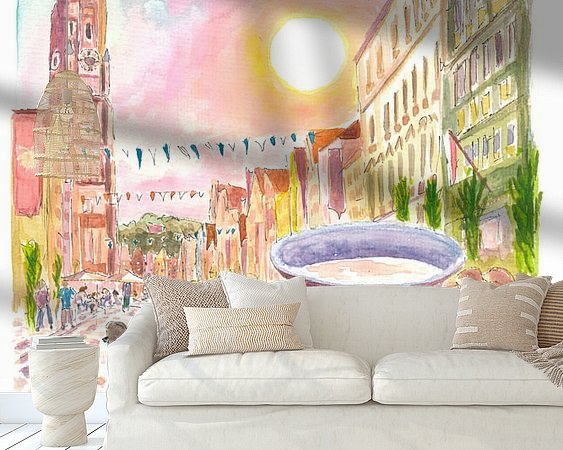 Example of the artwork in a room
